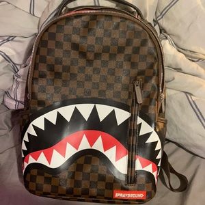 sprayground sharks in Paris backpack